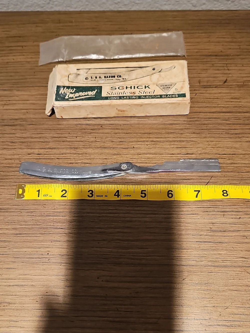 VTG L. & A. Razor Co. Stainless Steel Razor –